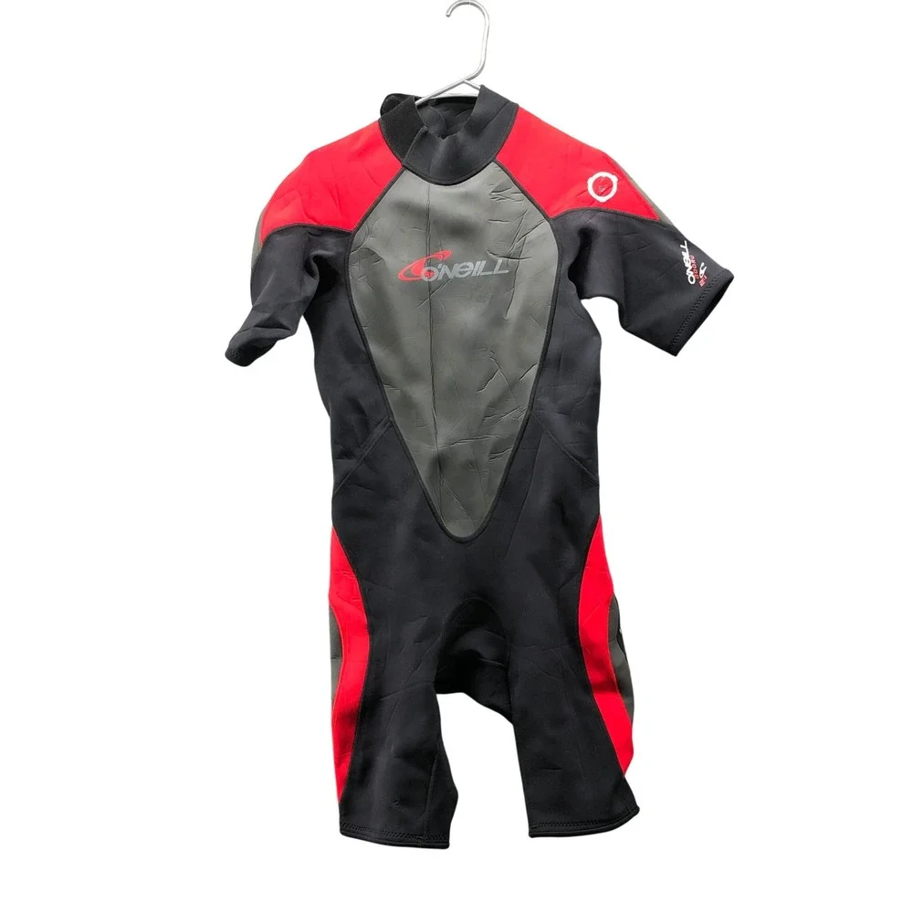 O'Neill Gooru 2:1 Shorty wetsuit‎ Shorty Wetsuit Mens Large Black Red Surf